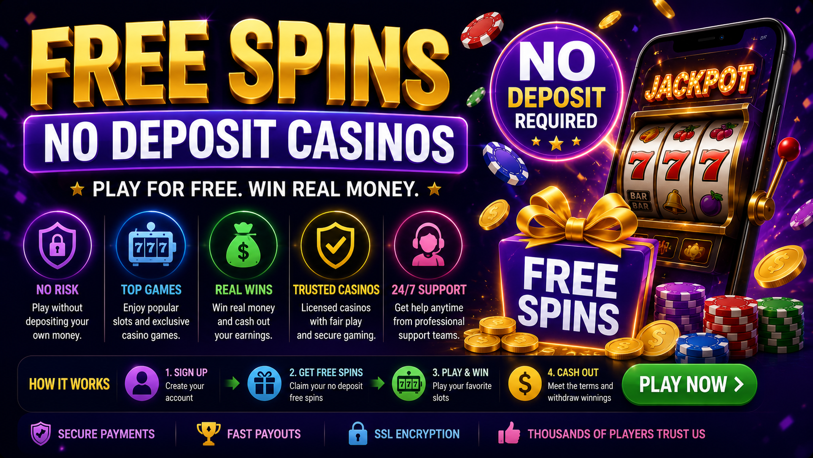 Best Free Spins No Deposit