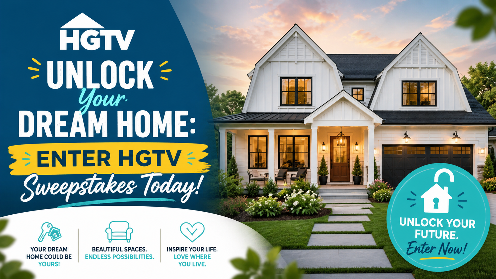 Unlock Your Dream Home: Enter HGTV Sweepstakes