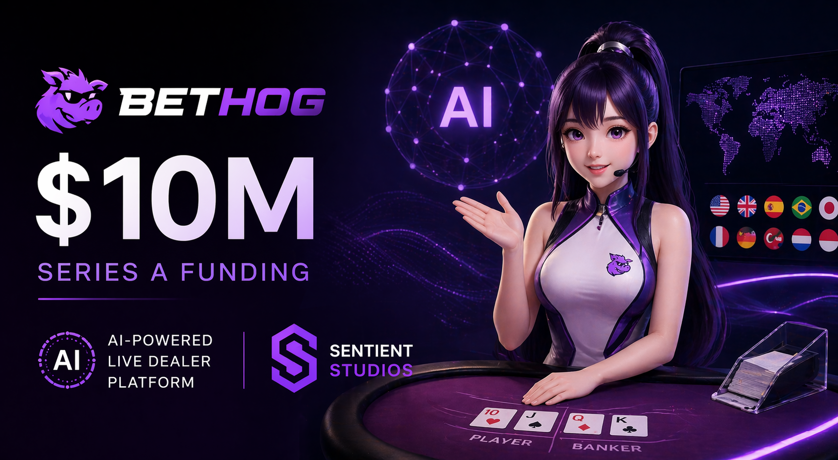 BetHog Raises $10M to Launch AI Live Dealer Platform