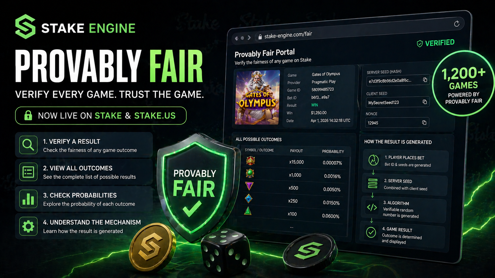 Stake Engine Launches Provably Fair