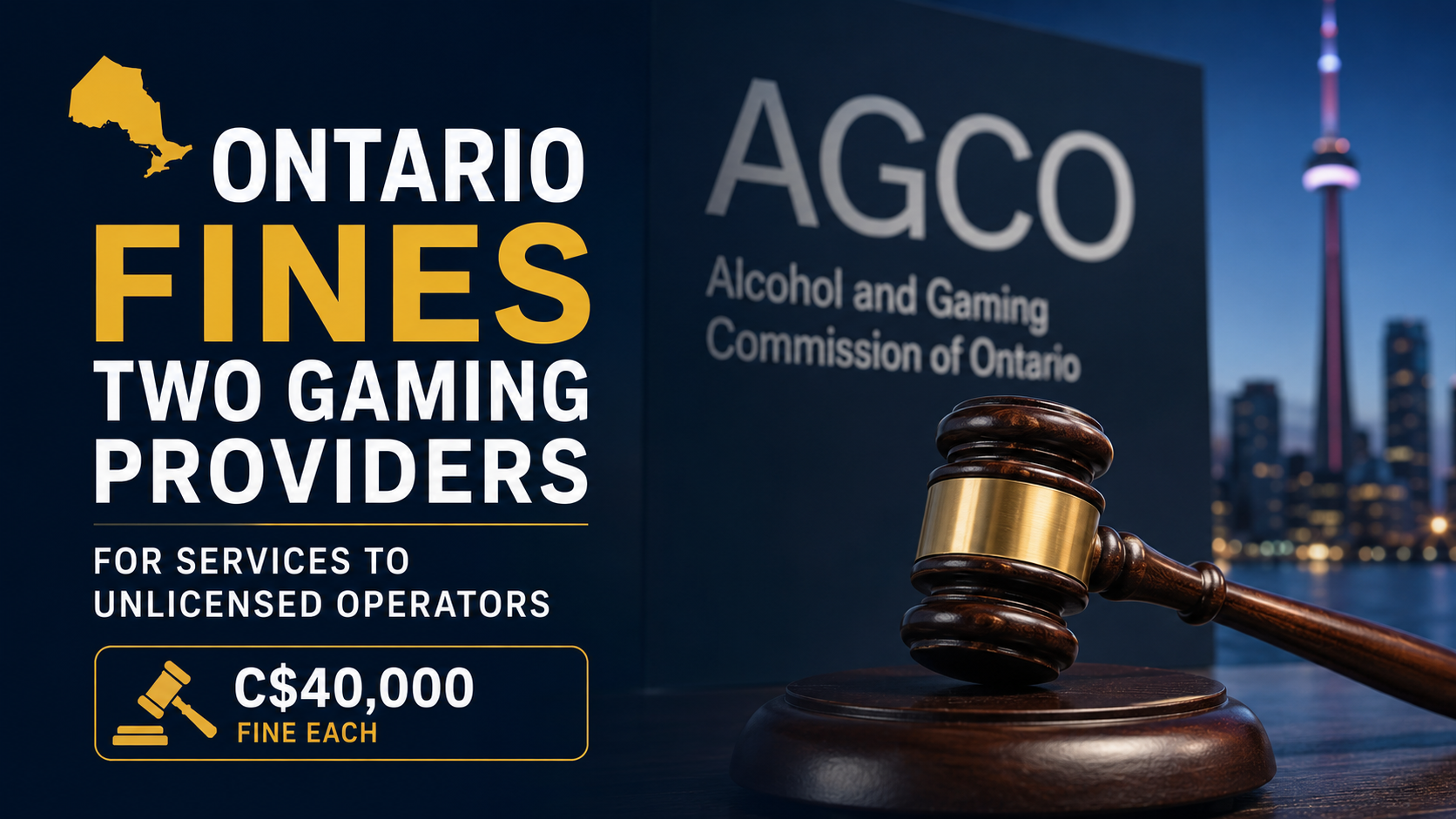 Ontario Fines Relax Gaming and Arrise Solutions